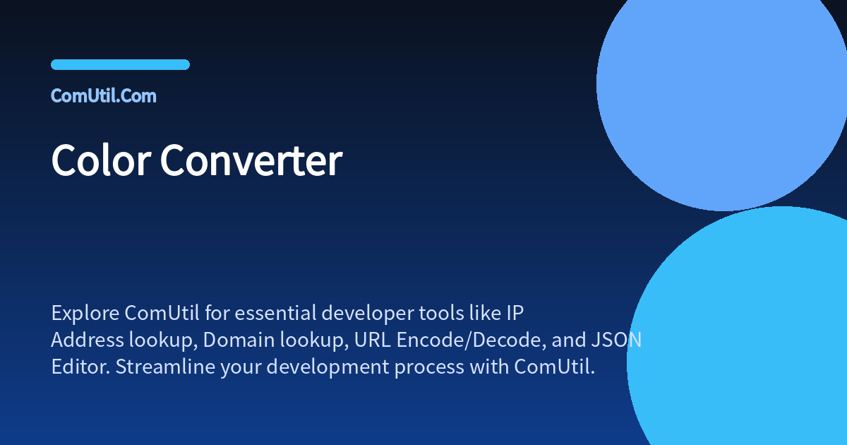 Color Converter - ComUtil.Com